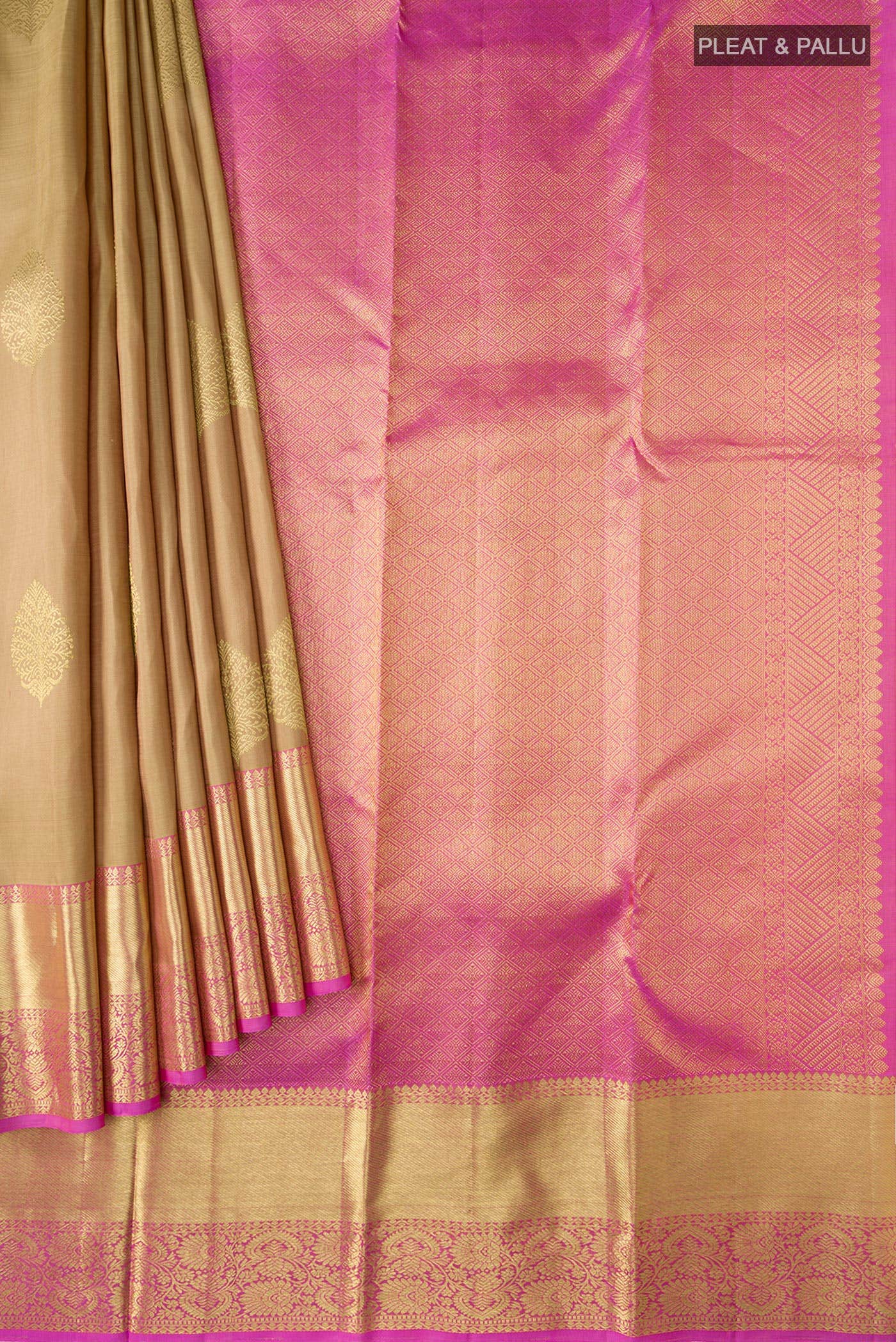 Brown Kanchipuram Silk Saree