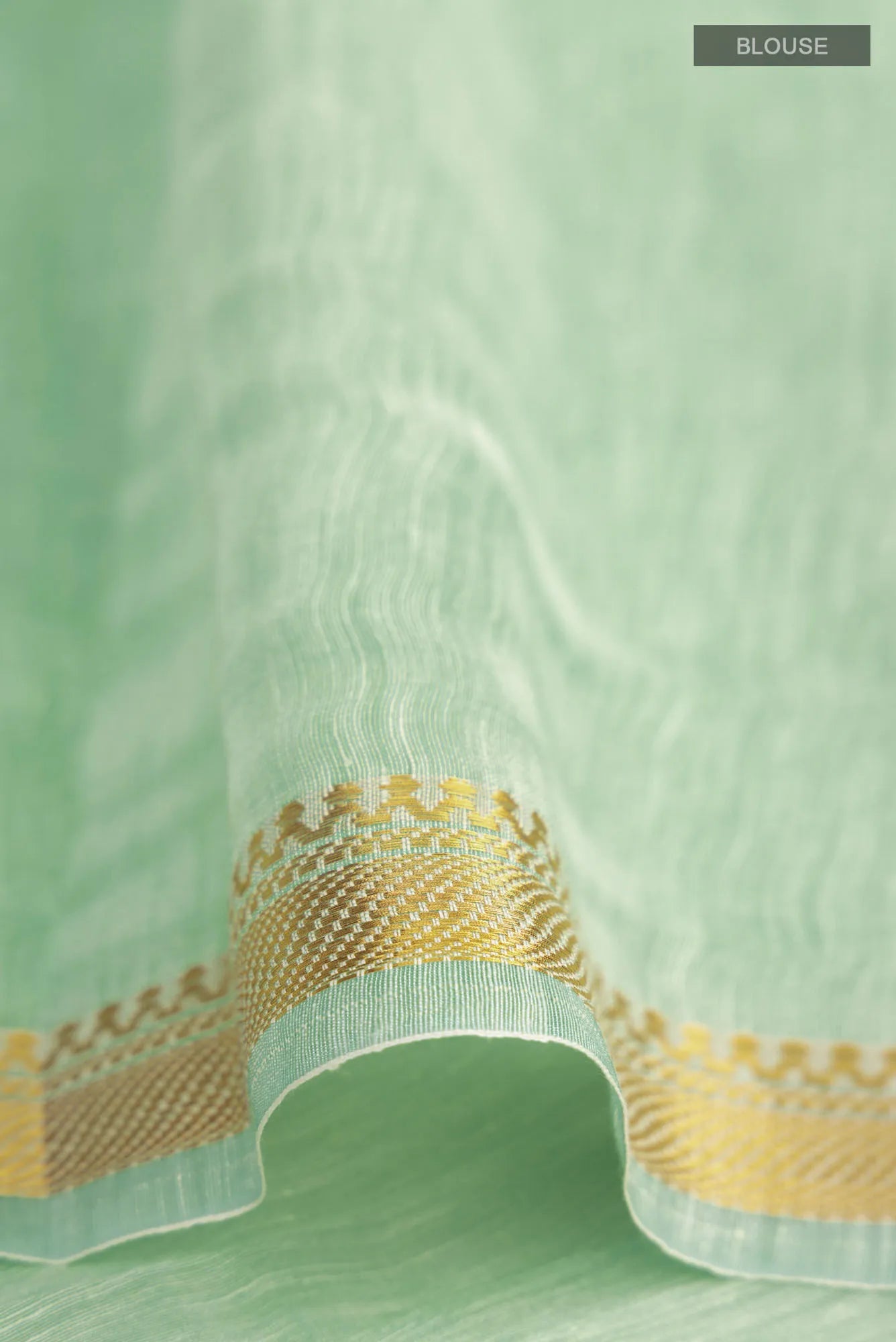 Green Linen Saree