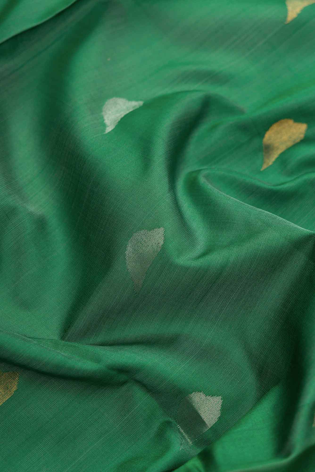 Green Dual Tone Uppada Silk Saree