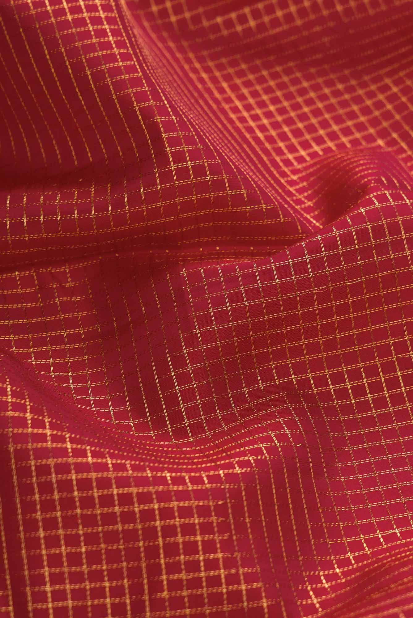 Maroon Dual Tone Kanchipuram Silk Saree