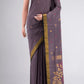 Grey Uppada Silk Saree