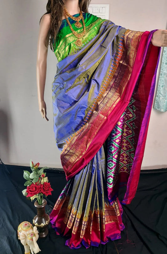 Pochampally ikkat silk saree /Sarees/ Ikkat sarees/ Ikat sarees/ silk sarees/Handwoven saree