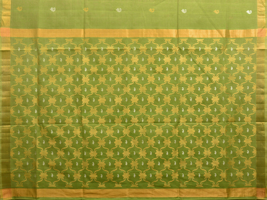 Green Uppada Cotton Handloom Saree