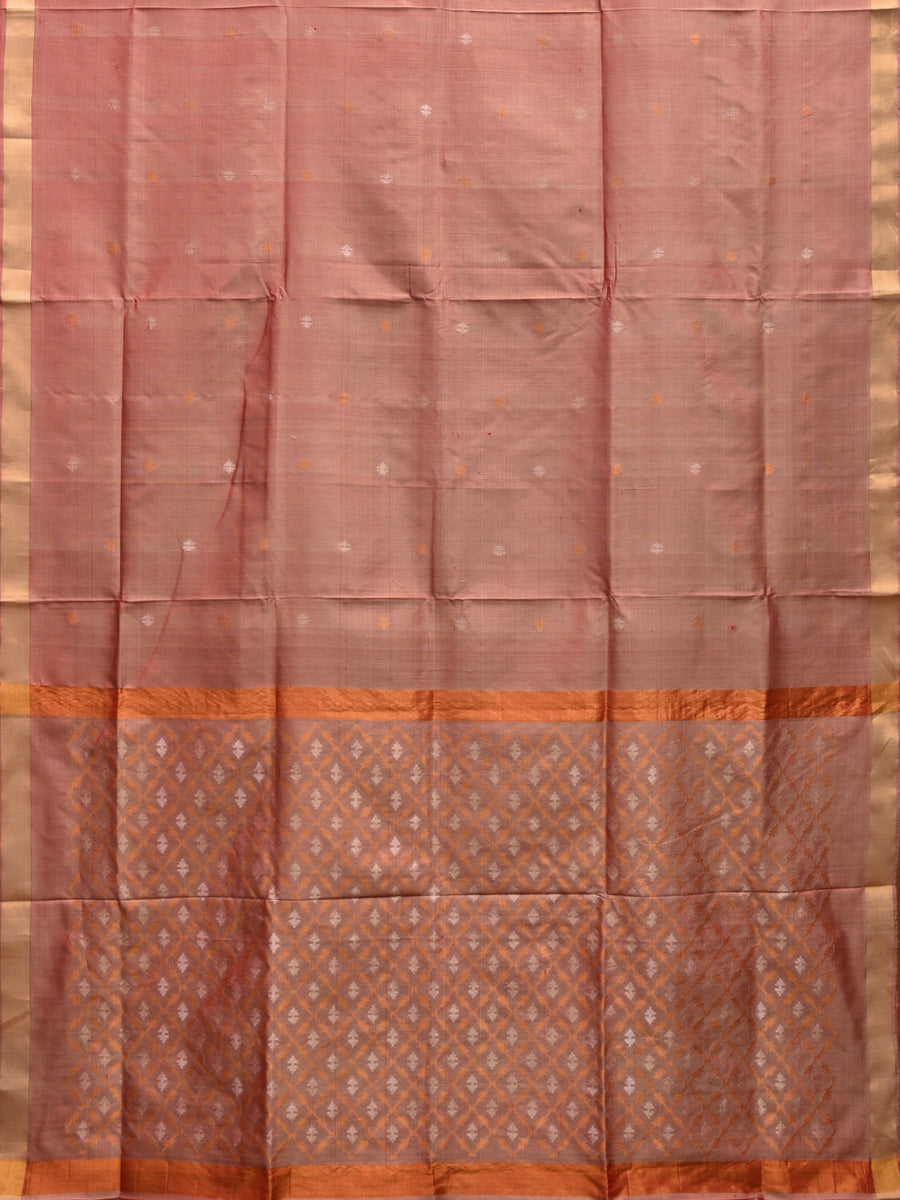 Onion Pink Uppada Silk Handloom Saree