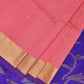 Baby Pink and Blue Uppada Silk Handloom Saree