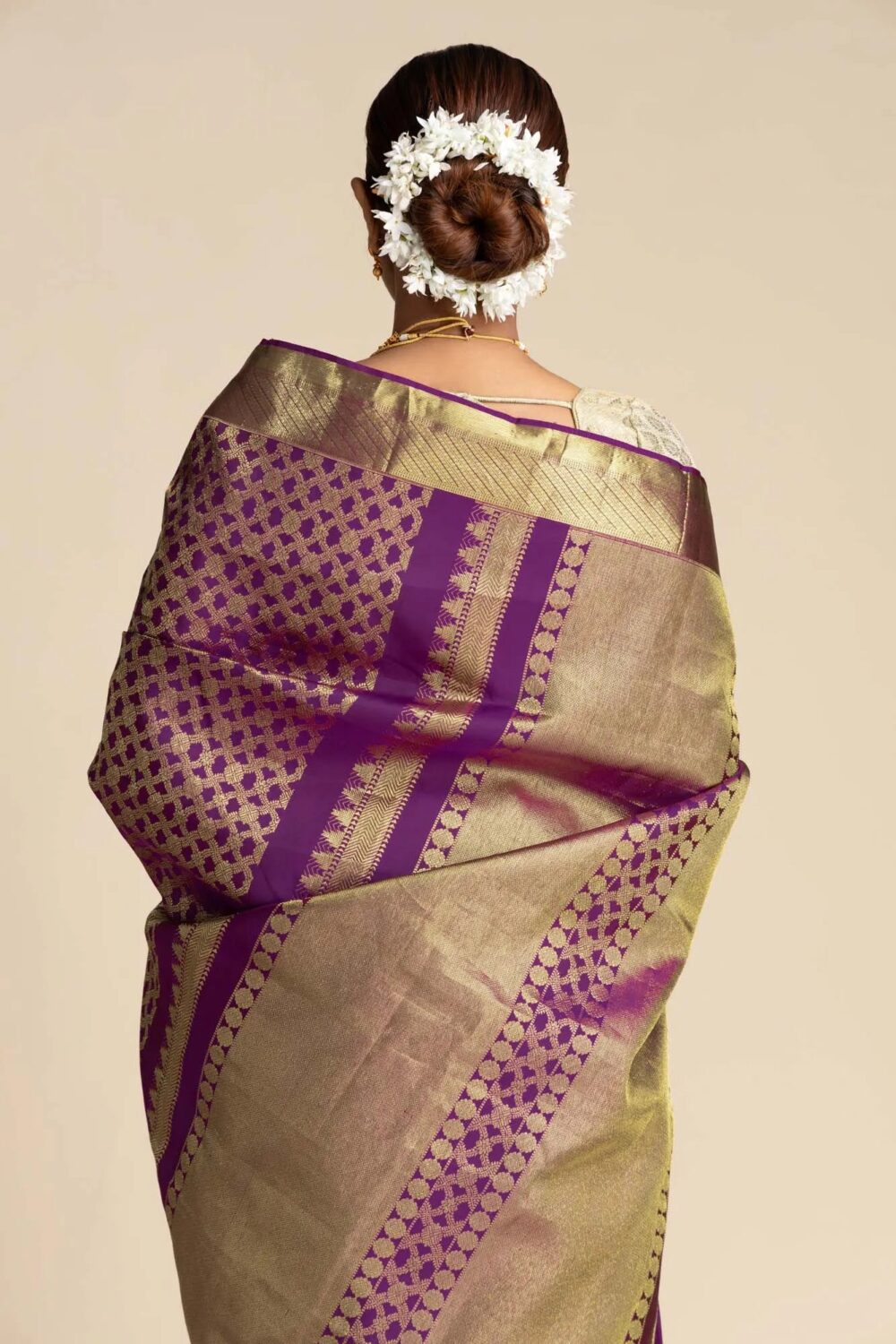 Rohini-Red Kanchipuram Silk Saree - Image 2