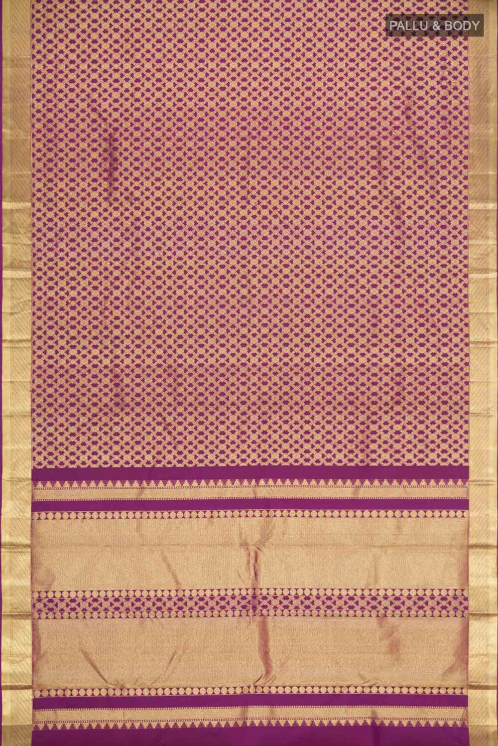 Rohini-Red Kanchipuram Silk Saree - Image 5
