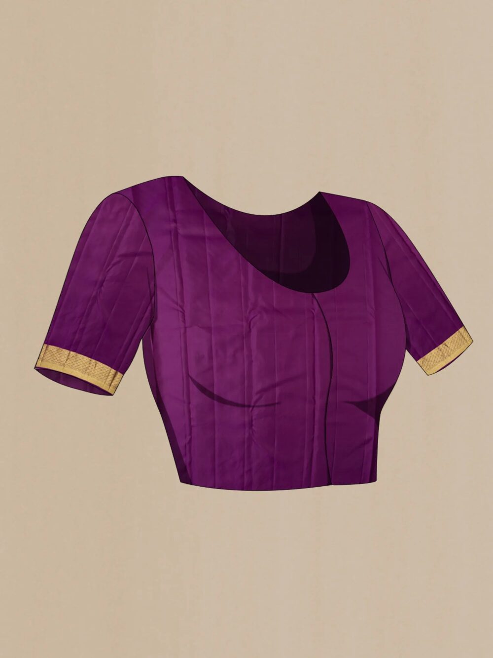 Rohini-Red Kanchipuram Silk Saree - Image 8