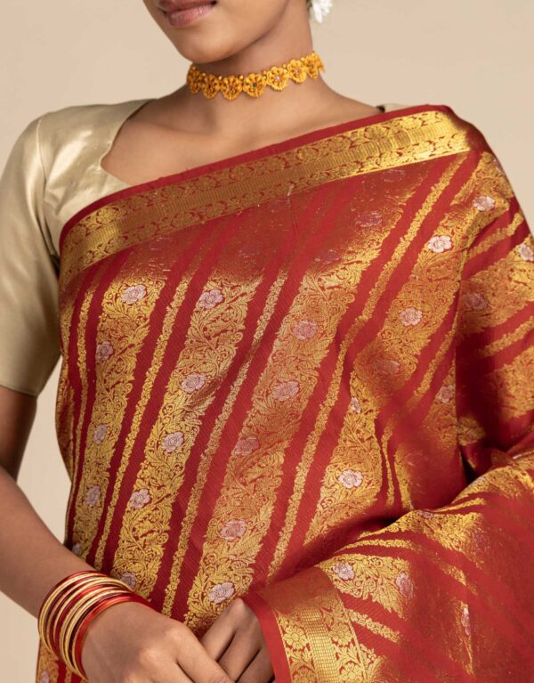 Rohini-Red Kanchipuram Silk Saree (Copy)