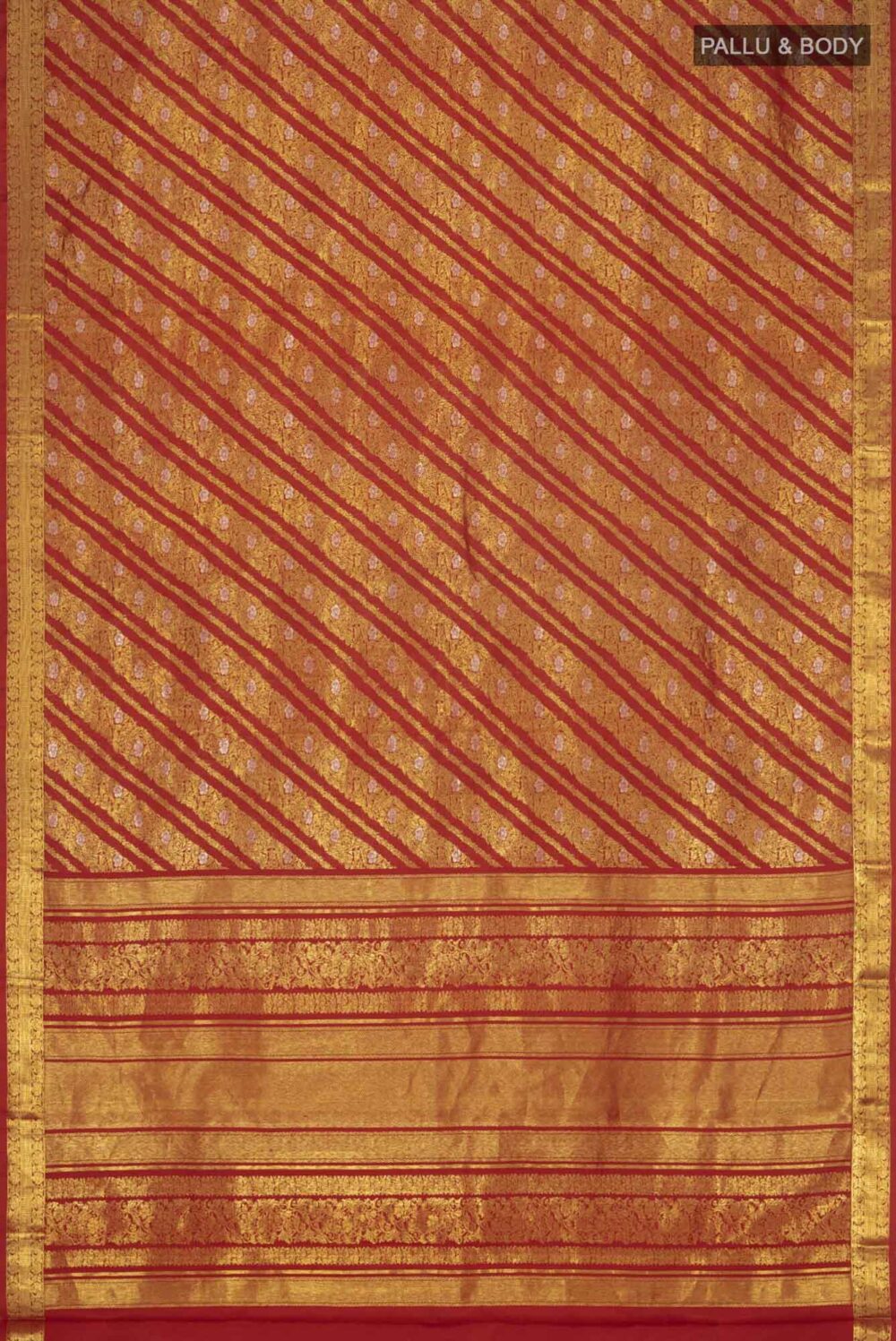 Rohini-Red Kanchipuram Silk Saree (Copy) - Image 6