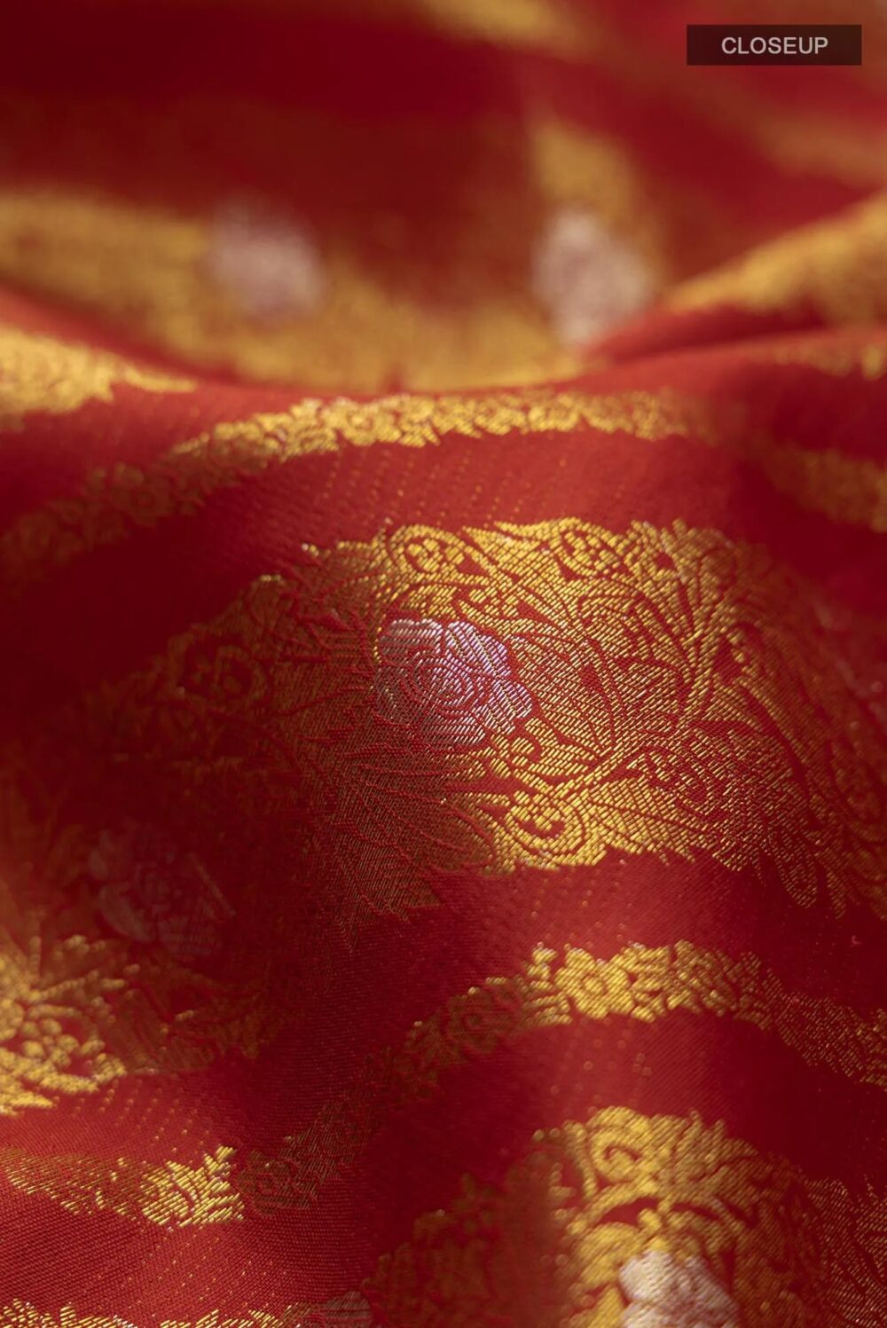 Rohini-Red Kanchipuram Silk Saree (Copy) - Image 7