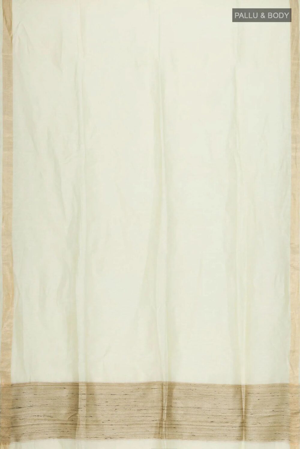 Yellow Linen Saree - Image 2