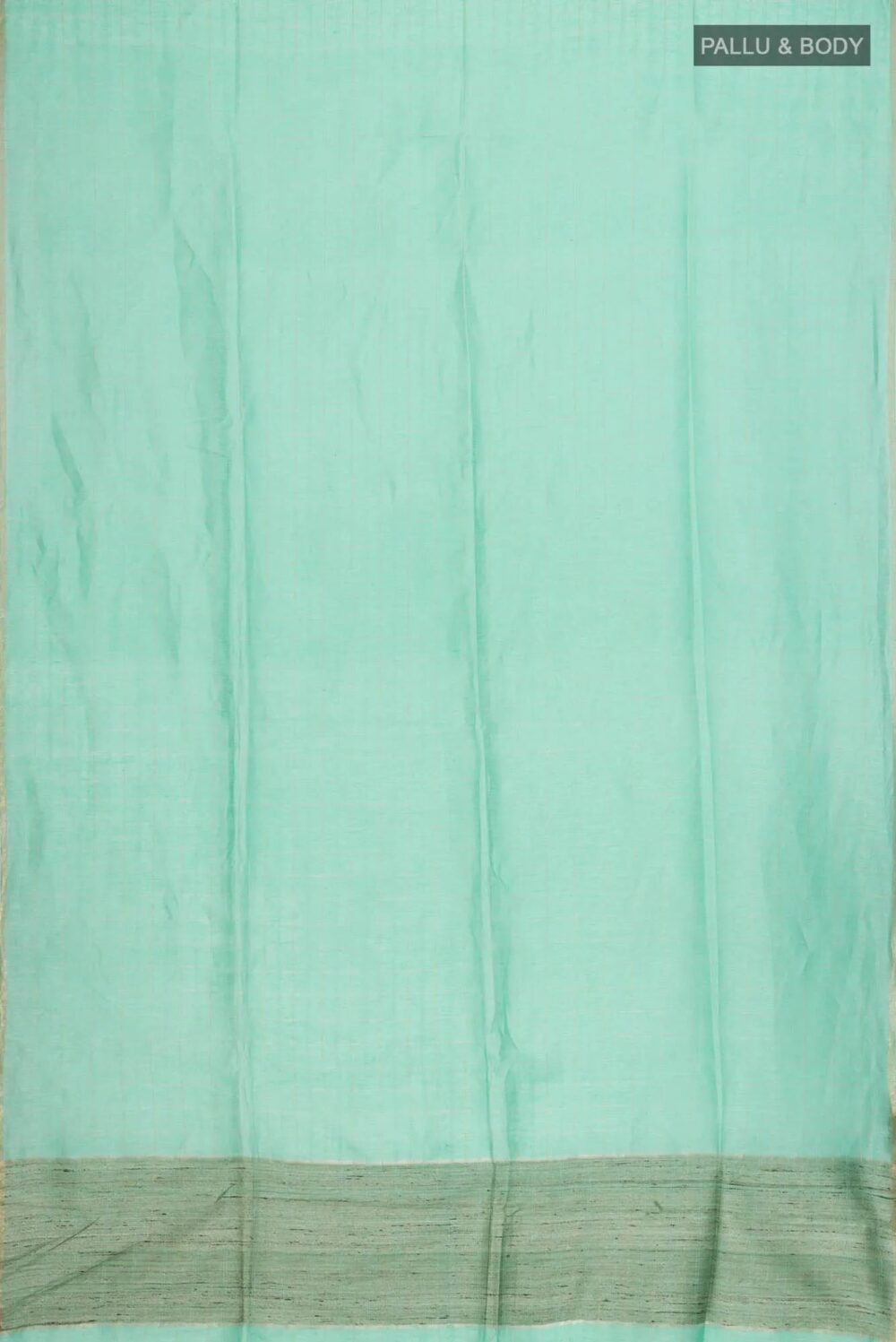 Green Linen Saree - Image 2