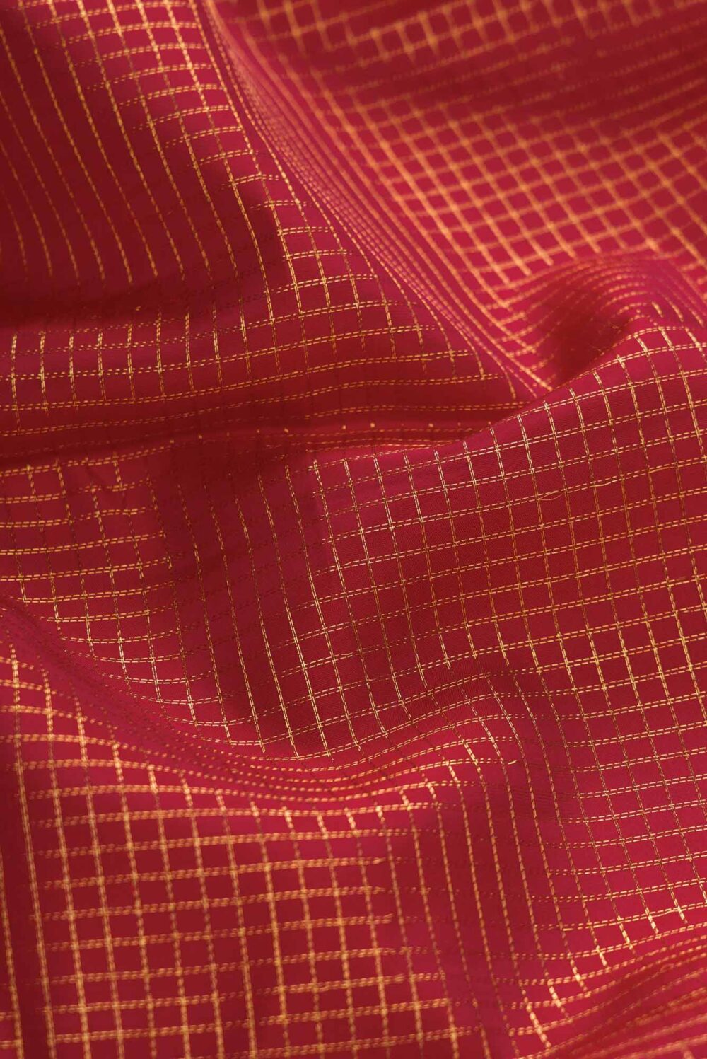 Maroon Dual Tone Kanchipuram Silk Saree - Image 6