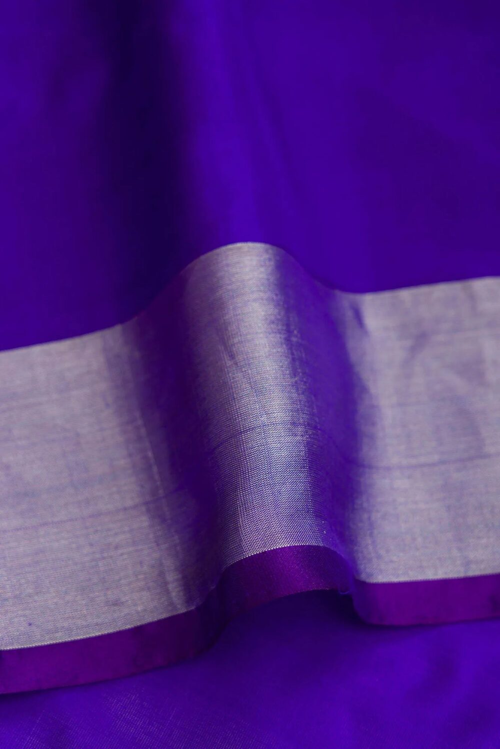 Mustard Dual Tone Uppada Silk Saree - Image 4
