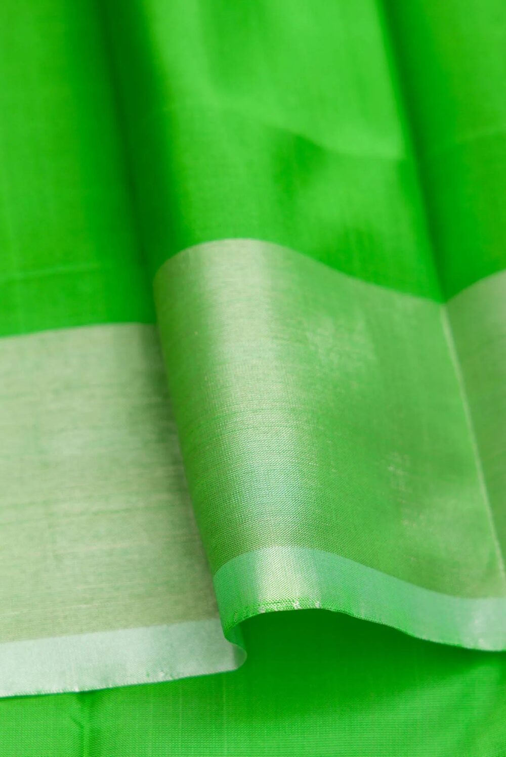Pink Dual Tone Uppada Silk Saree - Image 4