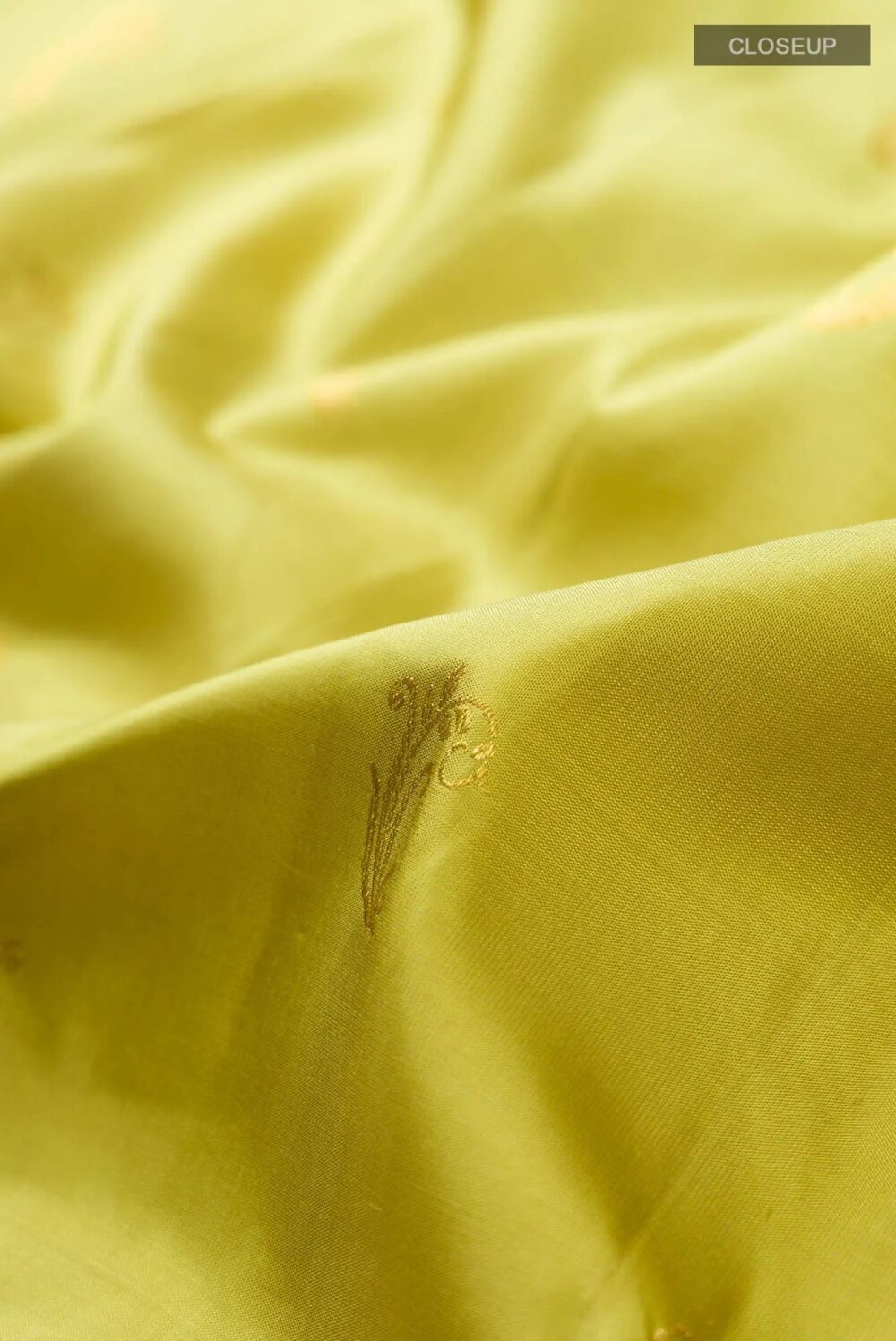 Pure Silk Pure Zari Green Kanchipuram Saree - Image 5
