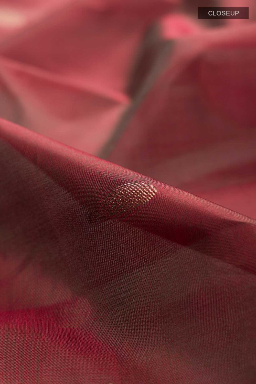 Maroon Kanchipuram Silk Saree - Image 3